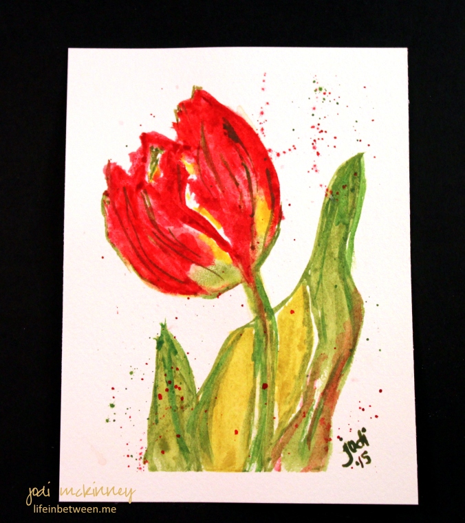 watercolor 2 tulip 040415