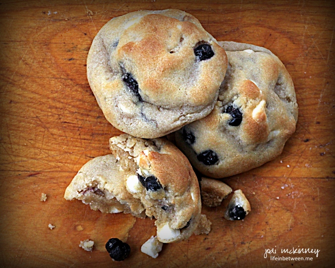 Blueberry White Chocolate Chip Cookies 2